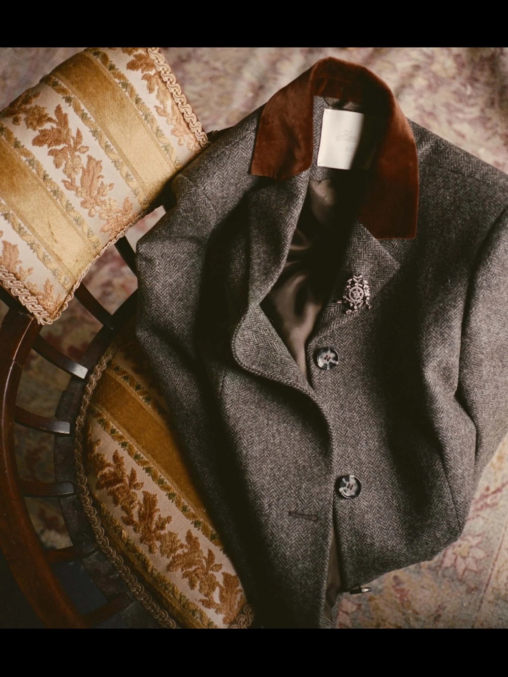 Doen Heirloom LENNON BLAZER ENGLISH HERRINGBONE - Size M - Picture 4 of 12